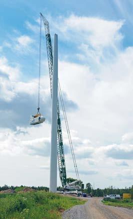 Eolus har till och med slutet av oktober medverkat vid etableringen av fler än 400 vindkraftverk med en total effekt på 580 MW, vilket innebär att målet om att etablera 200 vindkraftverk inom tre år