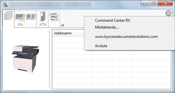 Command Center RX Om skrivaren ansluts till ett TCP/IP-nätverk och har en egen IP-adress, ska du använda en webbläsare för att få åtkomst till Command Center RX för att ändra