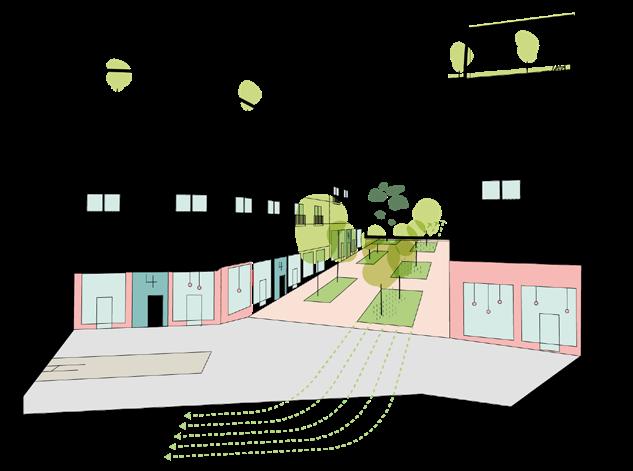 Lilla Hagvägen Upp till 5 våningar Offentlig karaktär Varierande uttryck Franska-, grunda- eller indragna balkonger