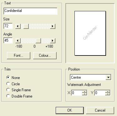 Den här funktionen är endast tillgänglig i Mac OS X. Bilden nedan visar PostScript-drivrutinen i Windows.