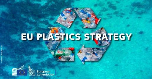 Några nedslag i EU:s plaststrategi Alla plastförpackningar ska vara återvinningsbara senast 2030 Lagförslag från EUkommissionen om plast för engångsbruk 28 maj