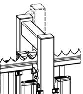 grindautomatik för snabb öppnings- och stängningshastighet Balk i aluminium 205 x 285 mm Spännvajer 2 x ø 8 mm