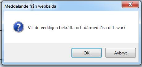 Bekräfta; När Ok
