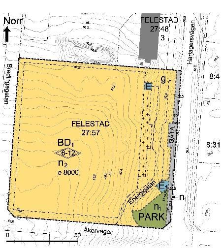 DAGVATTENUTREDNING Detaljplan för Felestad 27:57 m.fl. Bredingegatan BAKGRUND & SYFTE Svalövs kommun har tagit fram förslag till ny detaljplan för Felestad 27:57 m.fl. i södra delen av Svalövs tätort (Figur 1).