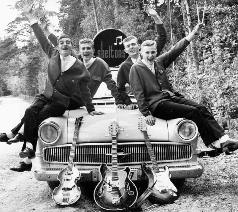 The Sheltons från Växjö på väg till Finland på turné i mitten av 1960-talet.