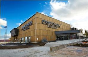 Fortnox Arena Fakta: Innebandyarena, invigdes i september 2012. Fortnox Arena är den enda arenan i världen som från grunden har byggts för innebandy.