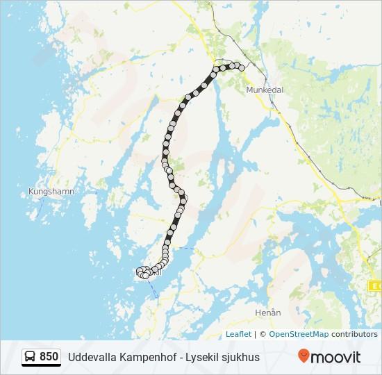 Riktning: Håby Terminal 47 stopp VISA LINJE SCHEMA Lysekil Sjukhus Lasarettsgatan, Lysekil Badhusberget Gymnasievägen Norra Hamnen Lilla Bansviksgatan, Lysekil Gamlestan Drottninggatan, Lysekil 850