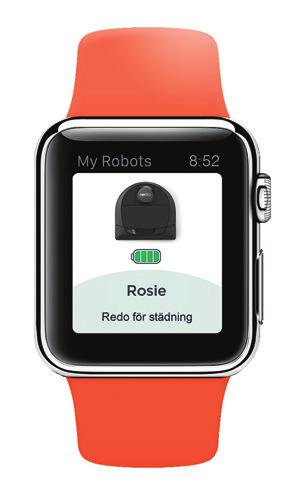 Använda Neato-appen UPPDATERING AV ROBOTENS PROGRAMVARA Håll programvaran på din robot uppdaterad. Du kan använda Neato-appen för att uppdatera robotens programvara.