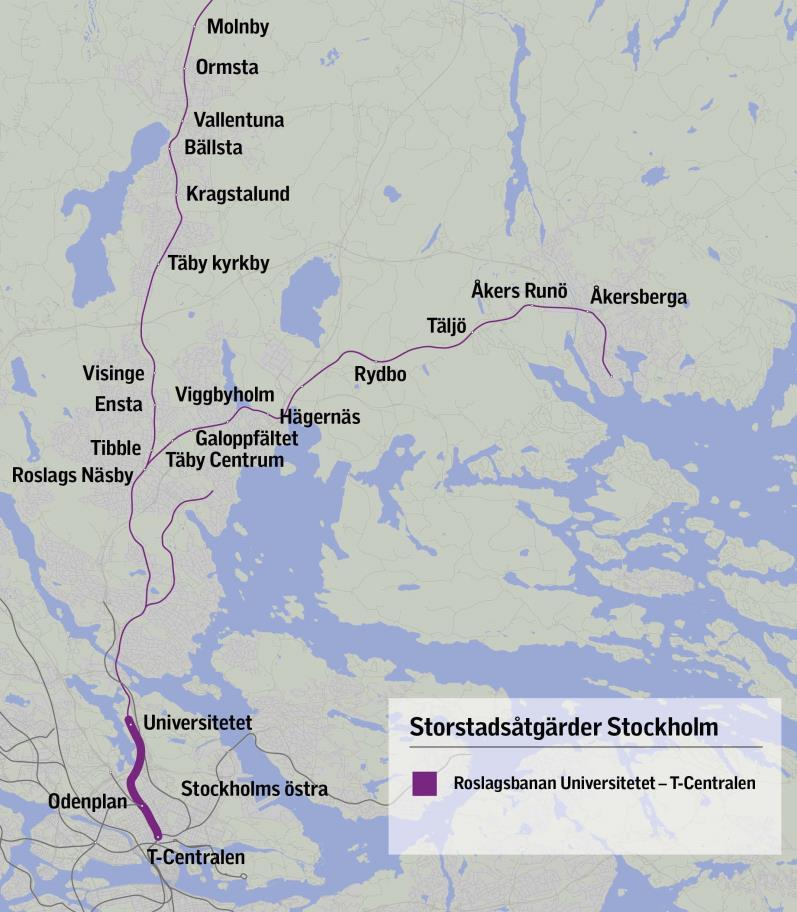 3.3 Beräknad investeringsutgift för Kollektivtrafikobjektet Roslagsbanan till City framgår av Ramavtalets Bilaga 1.