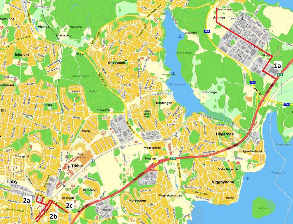 Täby kommun 16 200 bostäder, Vallentuna kommun 5 650 bostäder, Österåkers kommun 7 020 bostäder, Ovanstående punkter i denna Punkt 4.2 utgör tillsammans Bostadsåtagandet Roslagsbanan till City.