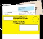 Ta med dig ett identitetsbevis, till exempel ditt pass, identitetskort eller körkort. 1. Visa identitetsbeviset för en valfunktionär.