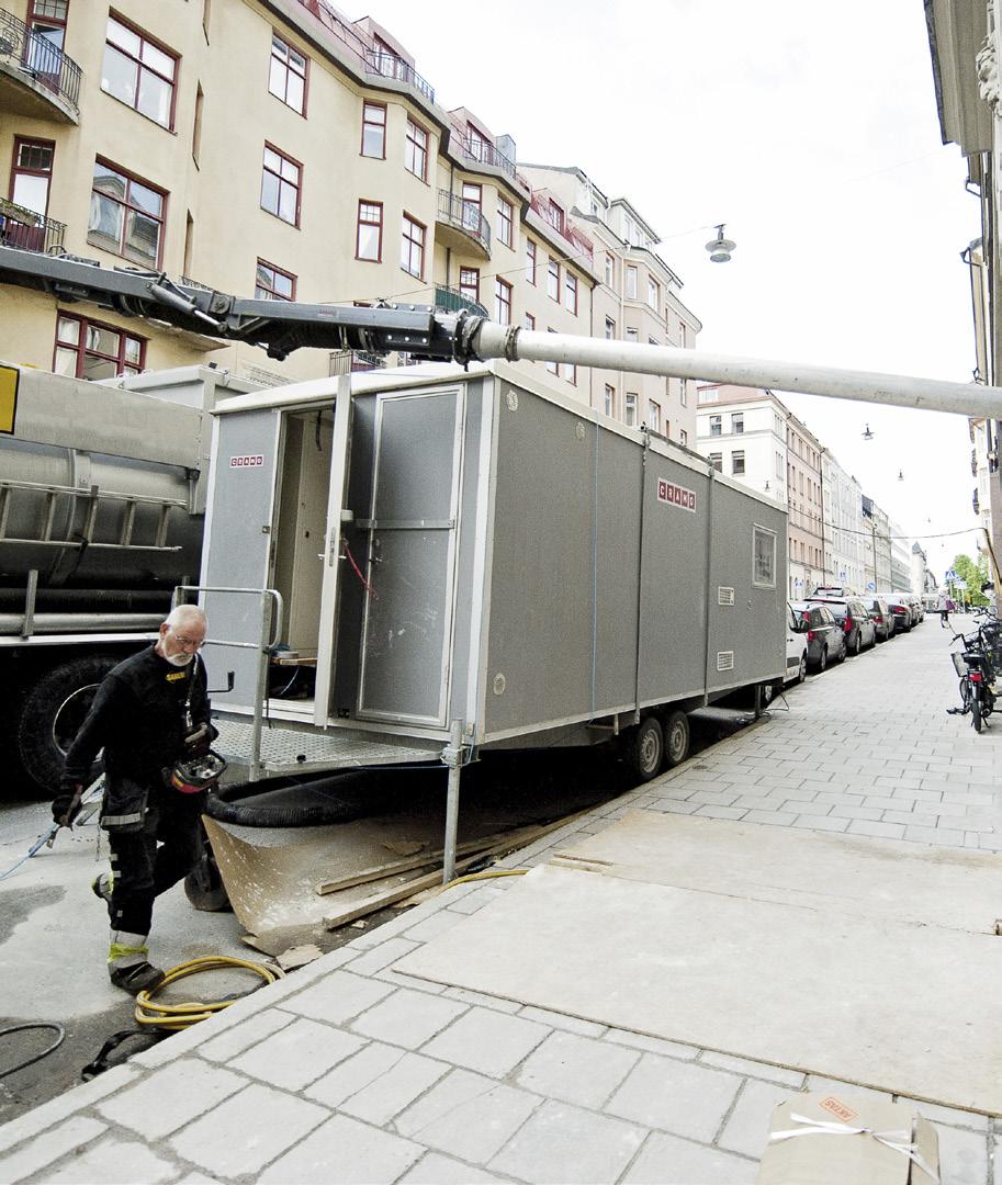 Sugbil Sortera kan erbjuda vakuumsugning, materialblåsning och högtrycksspolning.