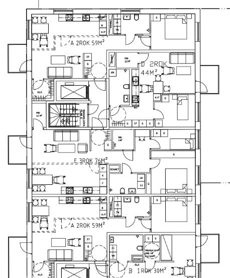 Hus 4, förslag på åtgärder På de tre översta våningsplanen används åtgärdsförslag 1 eller 2. Medför att man kan öppna mot sida med nivå <50 dba.