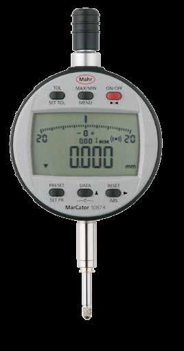 MarCator 1086 Ri Digitala mätklockor Upplösning från 0,5 µm samt toleransvisning integrated wireless ABS 0 TOL IP42 Digimatic 3 390 SEK Best-nr 4337624 Funktioner: ON/OFF, RESET (nollställning av