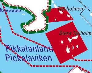 Lakasundet till Haukipääfjärden Haukipäänselkään samt Pickalviken Pikkalanlahti. Här leker många olika arter, bl.a. gös och lake.