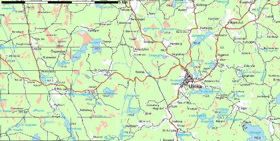 Haneberg-Snokpölen: Två förekomstvatten (Snokpölen och Haneberg). Avståndet mellan vattnen är ca 1000 meter. Närmaste förekomst av större vattensalamander, Pikedal 1, finns på ca 1400 meters avstånd.