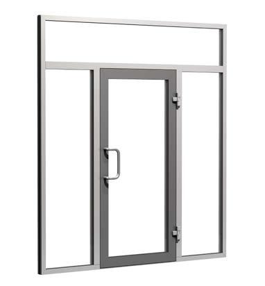 Dörrarna kan monteras med tröskel alternativt med släplist i underkant.