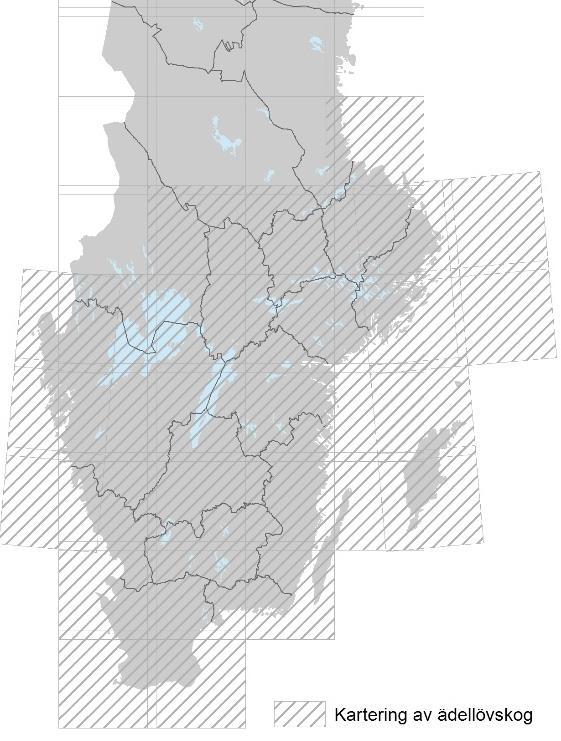 För NMD basskikt beskrivs: nomenklatur i Bilaga 1 Nomenklatur, klassdefinitioner i Bilaga 2 Klassdefinition, insamlingsmetod i Kapitel 3.1 och i Bilaga 3 Insamlingsmetod. 2.2 Geografisk yttäckning NMD basskikt är nationellt täckande.