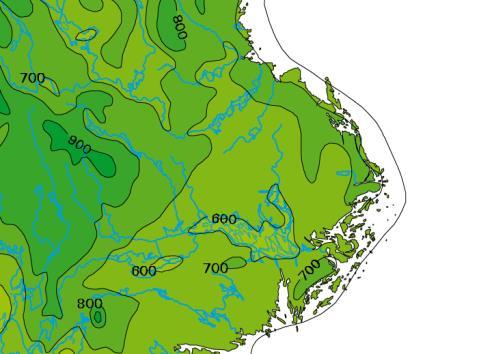 6 av 9 4. Vattenvolymer Vid ett 20-årsregn med 10 minuters varaktighet kan man uppskatta att ca 17 mm regn faller.