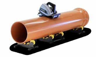 Du kan även använda PipeCut P400 enbart för sågning eller enbart för fasning av plaströr.
