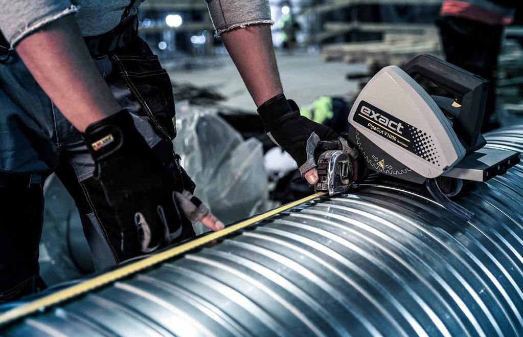 SE BATTERI- VERSION PÅ SIDAN 16 PipeCut V1000 Ny era för spiralrörssågning VIKT SÅGKAPACITET MAX RÖRVÄGG