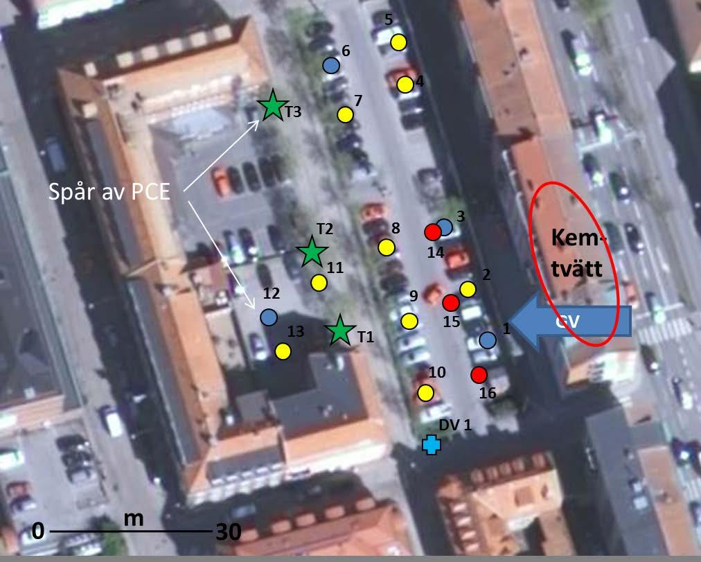 Miljöteknisk markundersökning Sida 11 av 12 914-121 Hugin och Heimdal 2014-11-13 5 Riskbedömning Utförda provtagningar visar att förekommande ytliga sandiga fyllnadsmassor har låga föroreningshalter,