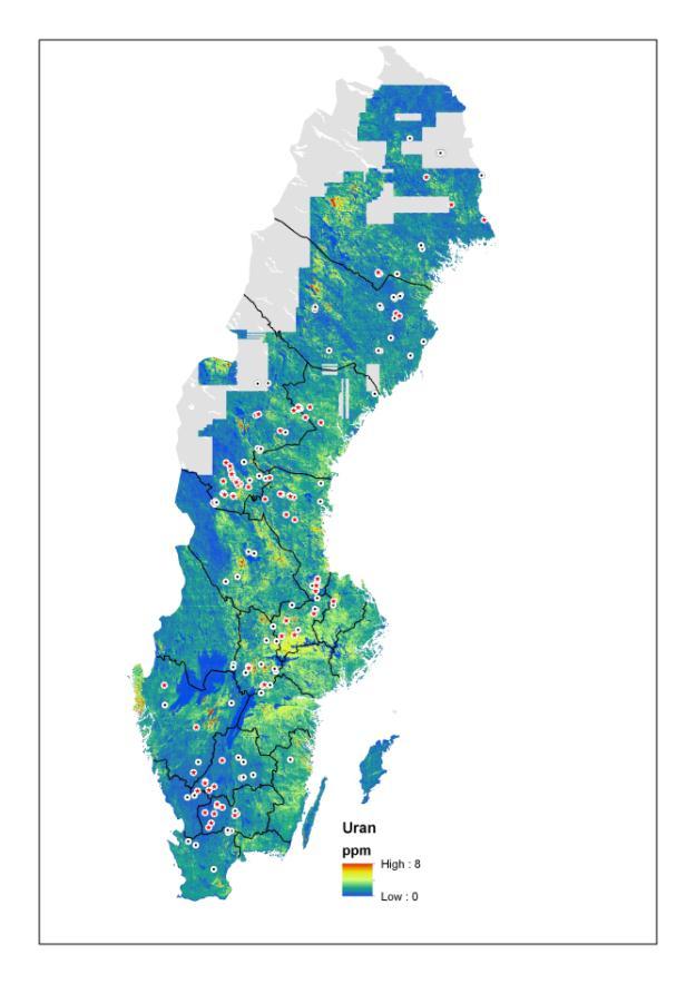 Sida 5 (6) Var finns torv- och trädbränsleaska kontaminerad med naturligt förekommande radionuklider?