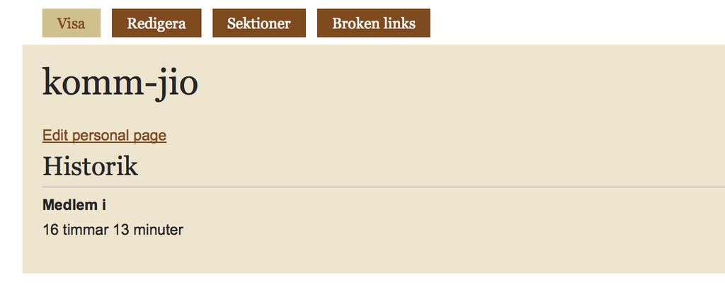Kontrollera att textfältet för Titel är korrekt ifyllt (kan ändras vid behov).