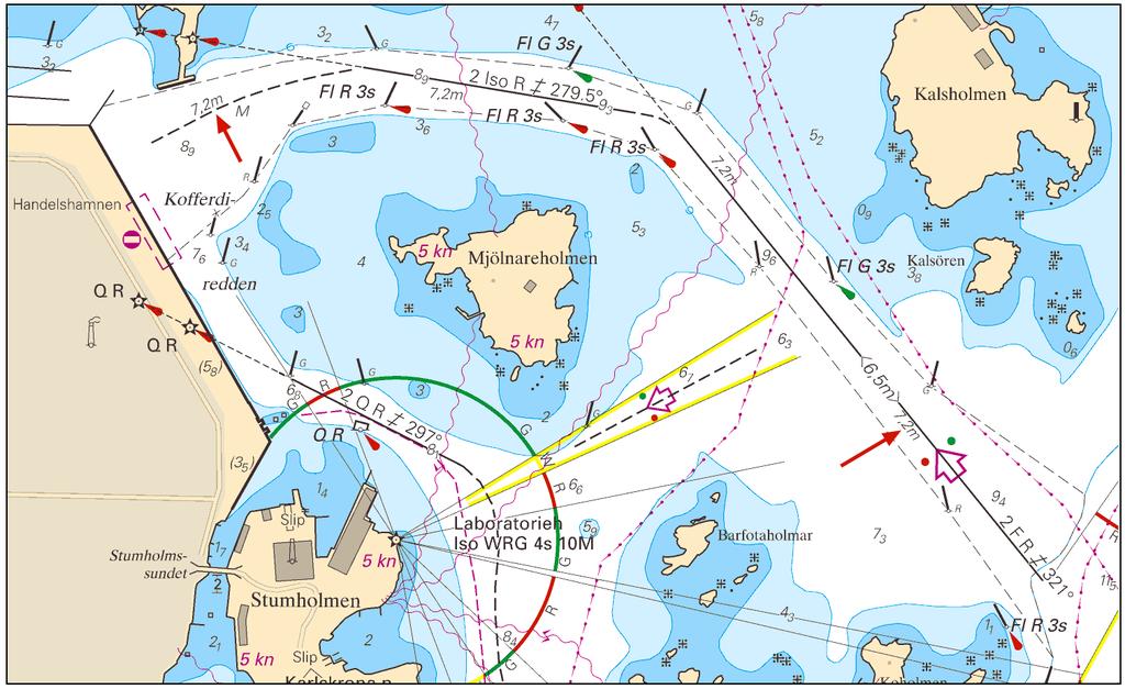 2015-03-12 8 Nr 537 Inloppet till Handelshamnen Verköhamnen Sjöfartsverket,