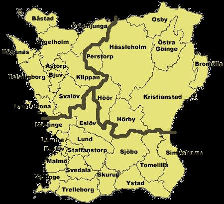 Historik Område Skåne