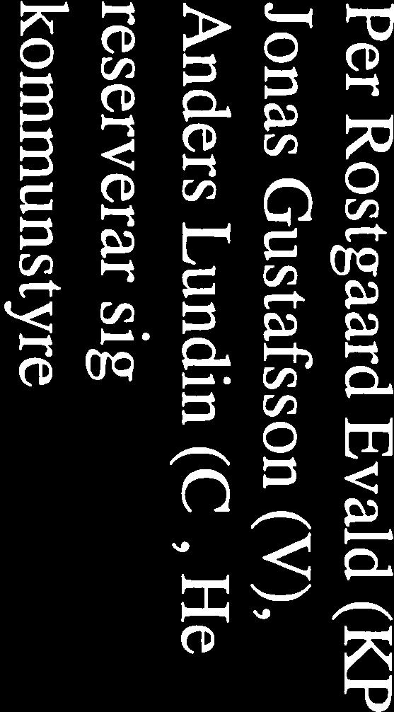 och med. Reservationer Per Rostgaard Evald (KP) reserverar sig mot beslutet att bifall beslutspunkt 2 och 3 i styrelsens förslag.