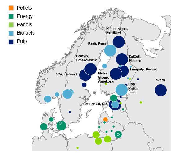 43(57) Intresset för biobränsle som råvara har ökat de senaste åren. Med ökande klimatmål ser många branscher biomassa som ersättare till olja.