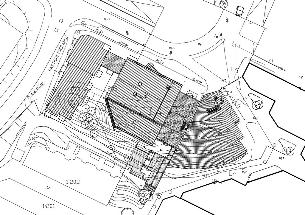 1: Översikt aktuellt område för miljötekniskmark undersökning, källa Google Earth. Figur 1.2: Situationsplan över Kulturtorget, Märsta 1.