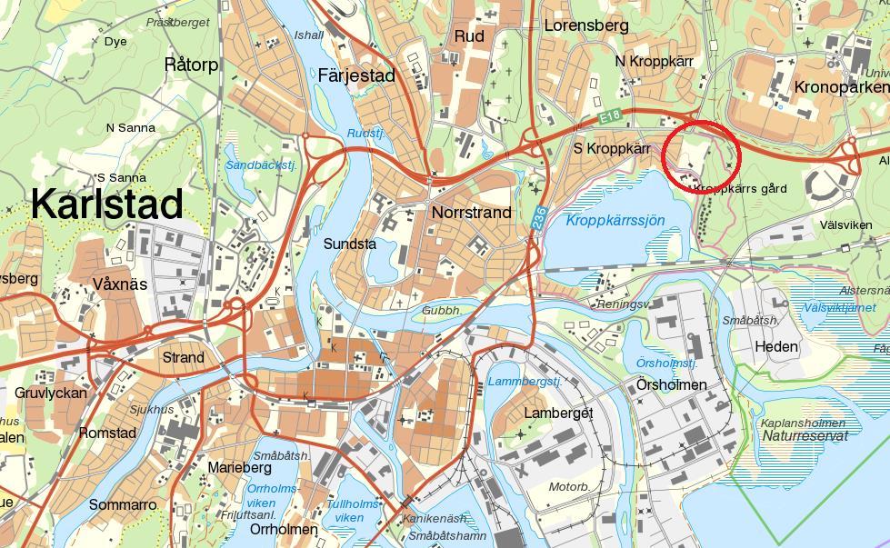 1. Inledning 1.1 Bakgrund och syfte Karlstad kommun har upprättat en detaljplan för Östra Kroppkärr som innefattar att bygga bostäder och skola inom fastigheten.