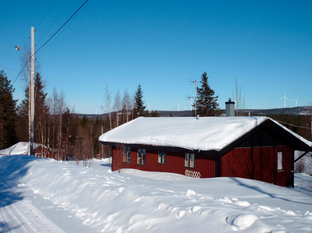 PROJEKTBESKRIVNING LEHTIROVA 3/7 Fotomontage. Vy från Äijävaara.