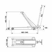 Quicklift-pedal för enkel och snabb lyftning till lyftpunkten.    Specifikationer DK20 DK20Q DK13HLQ Art.