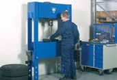 P100EH2 Slaglängd: 100 t 300 mm Elhydraulisk press till lastbilsverkstäder och tung industri Elhydraulisk 2-stegs pump Presshastighet 6,2 mm/s Dubbelverkande och