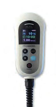 Elektroterapi 65 Terapeutiskt ultraljud 5US-101L 5US-101L ULTRALJUD ITO US-101L, 1 MHz 5US-101L-1 PORTABELT PAKET 5US-101L-2 BORDSSTÄLL, för säker förvaring