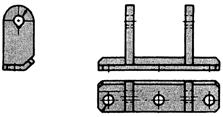 GÅNGJÄRN G23 Gångjärnsfäste För gångjärnsblad 1341R.02. Fabrikat: Pastore.