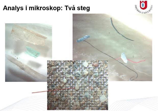 Det finns även tydliga indikationer på att ju närmre stora städer man är desto högre tätheter av mikroskräp.