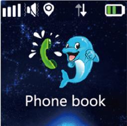 3 Telefonbok: Bläddra fram till menyn "Phone book" och klicka på ikonen.