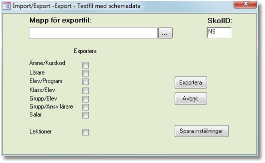 4.5 IMPORT/EXPORT Vissa uppgifter som används i rapportdatabasen kan lämpligen importeras via urklipp eller från en fristående databas.