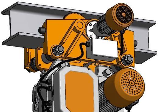 4.1.4 Telfer med elektrisk åkvagn Samtliga åkvagnar kan användas med Smala I-balkar enligt DIN 1025 och Euronorm 24-62 Mellanbredda I-balkar enligt DIN 1025 Bredda I-balkar enligt DIN 1025