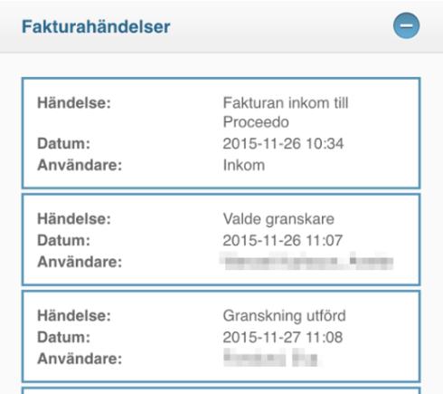 Fakturahändelser Bifogade filer (om det