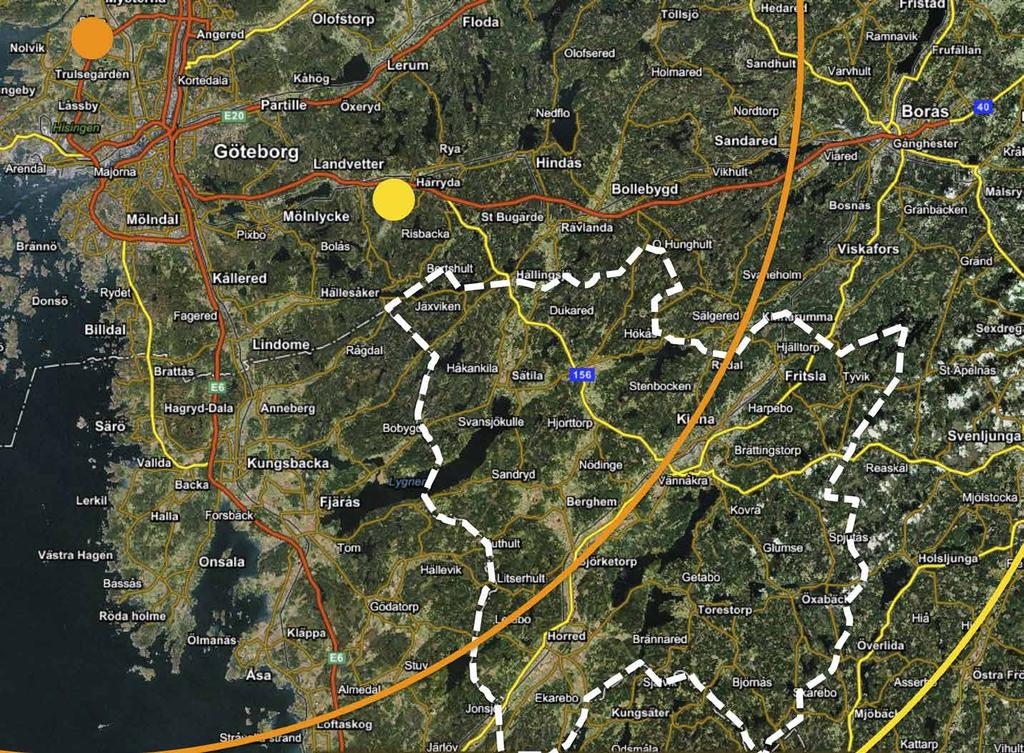 HÖGA OBJEKT Inom tätorter ska alla höga objekt över 45 meter anmälas för hinderprövning, och i övriga delar av kommunen gäller motsvarande för alla objekt över 20 meters höjd.