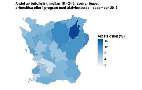 Datum 2018-01-22 9 (13) Andelen av befolkningen i Skåne som