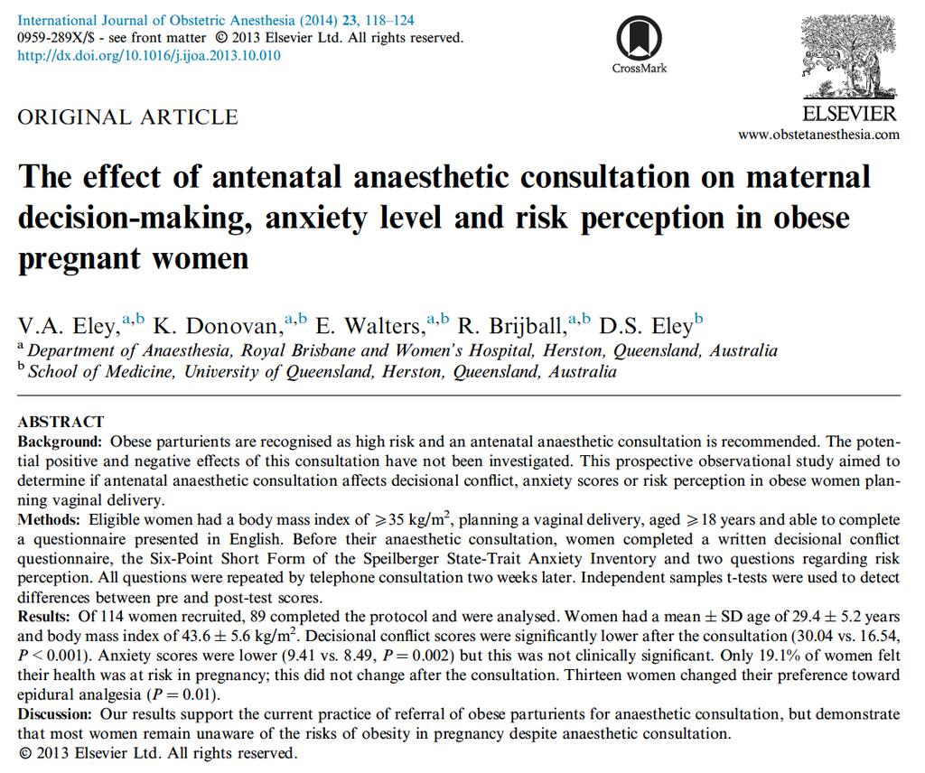 Decisional conflict scores lower Anxiety scores