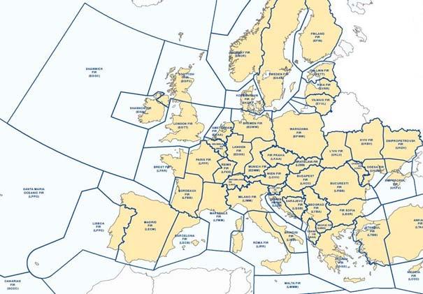 12 Karta 1 Europeiska flyginformationsregioner Källa: Eurocontrol 2. 4.