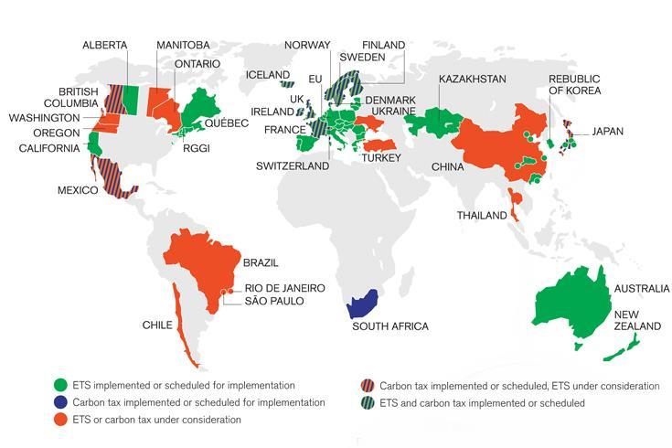 Taxes and Emission Trading Source: State and