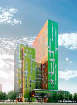 Klättrare på högsta huset Patric Ljungdahl är en av våra montörer som varje vecka höjer Heabs klättrare på Ideon Gateway i Lund.